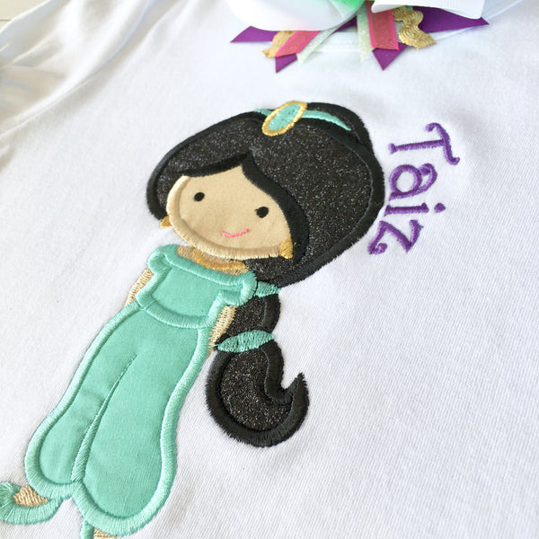 Embroidered Genie Princess SHIRT ONLY