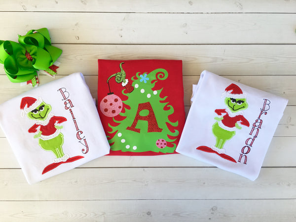 Crooked Christmas Tree Girls Shirt ONLY