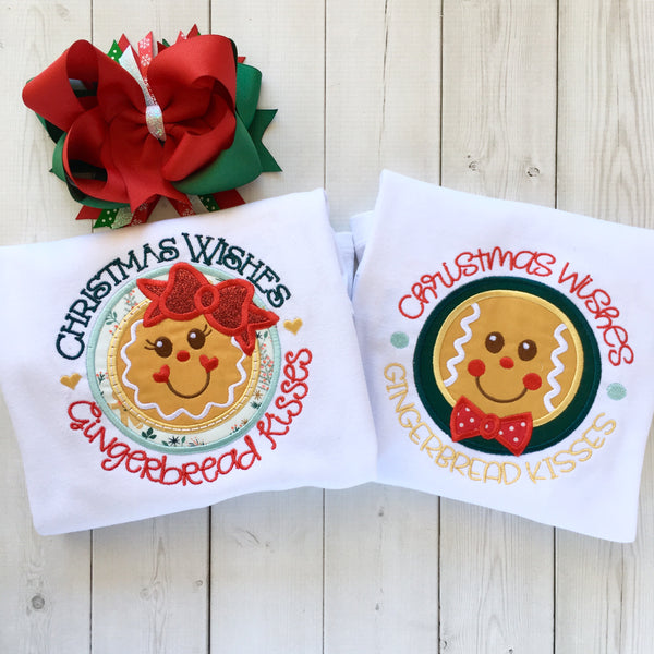 Gingerbread Kisses Single Ruffle Pant Set
