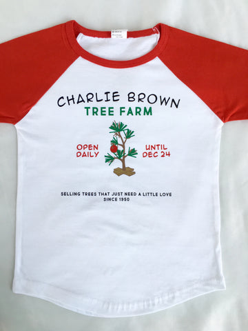 Charlie's Tree Farm Boy or Girl SHIRT ONLY