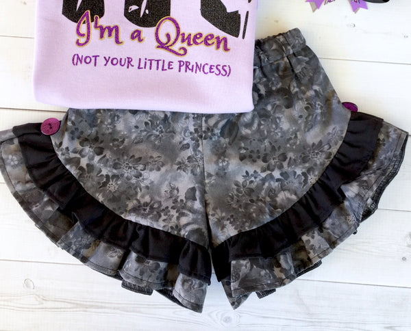 Dragon Queen Ruffled Short Set