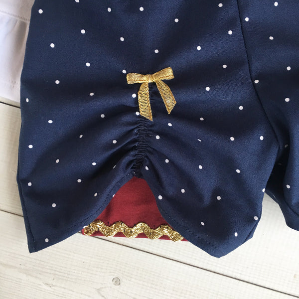 English Nanny Embroidered Peek-a-Boo Shortie Set™ - Timeless Collection